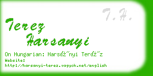 terez harsanyi business card